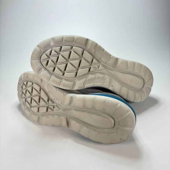 Skechers Air Cushioning Binson Grey Blue Running Shoes 232561 Men's Size 12 - Picture 8 of 10